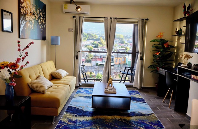 New apartment with volcano view.