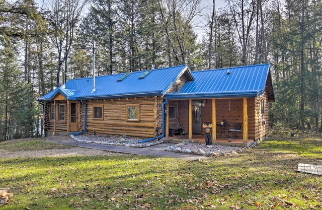 NEW! Rustic Retreat: Private Dock, Yard, Fire Pit!