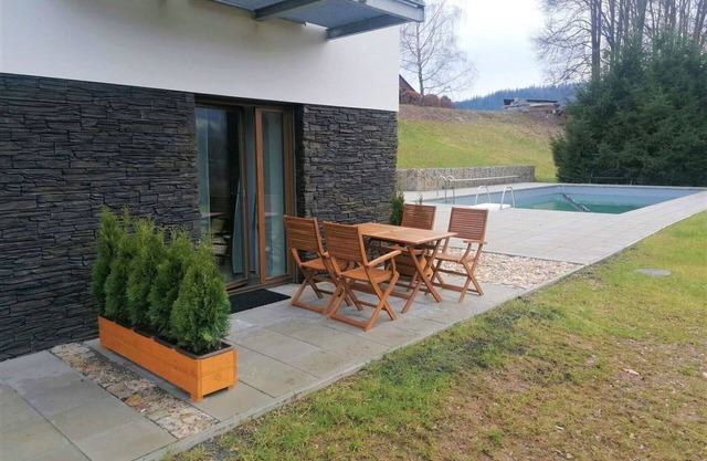 Nice apartment for 3 guests with pool, WIFI, TV and terrace