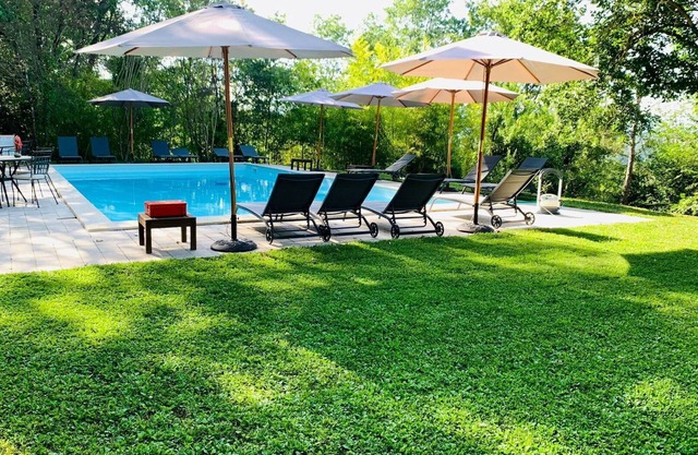 Nice apartment in villa for 6 guests with A/C, pool, WIFI and TV