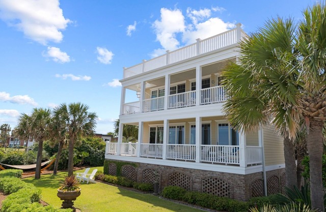Oceanfront Beach Home with pool access located within Charlestowne Grant community.