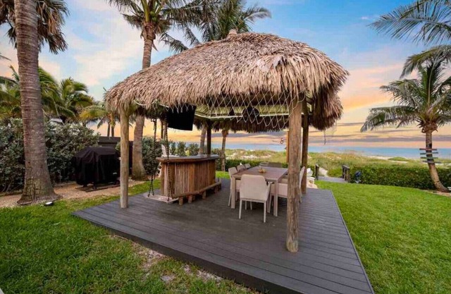 Oceanfront Cocoa Beach Vacation Home | Private Beach, Tiki Bar & Family Fun