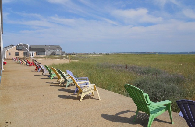 Oceanfront Suite overlooking Cape Cod Bay - step off your patio onto the beach!