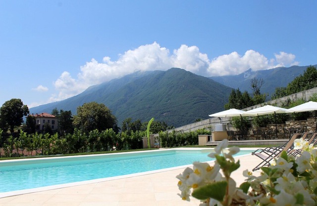 Oleandro 1 apartment in Mergozzo with pool