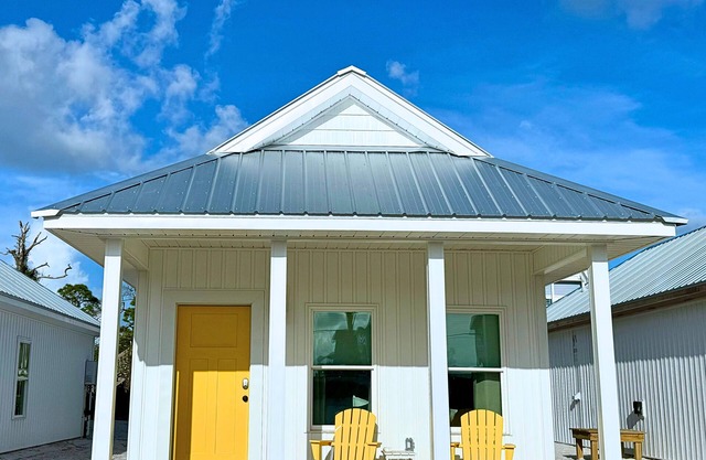 "Pelican Cottage" is a pet friendly, 2 bed, 1 1/2 bath unit accepting 5 guests. Pool Coming 2025!