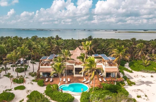 Playaakun Eco Villa 5br Private Beachfront Paradise TULUM -Sian Kaan