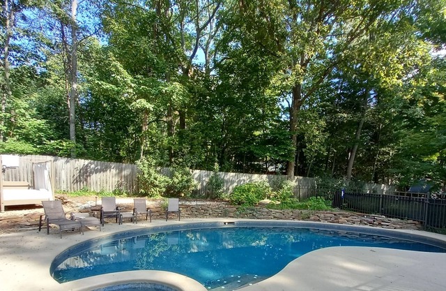 Pool, Custom Mid Century Gem, walk to Wake Forest University, Reynolda House