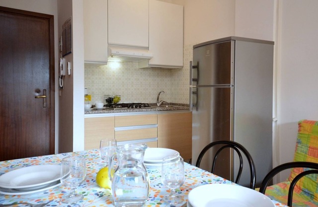 Practical flat in Bibione with shared pool