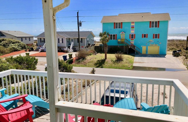 Prime Location 2nd row! Beautiful beach views from the deck!
