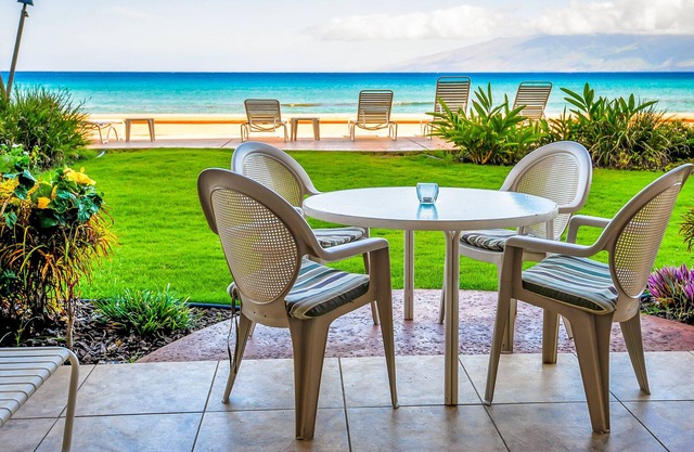 Private ground floor lanai only steps away from water! #103