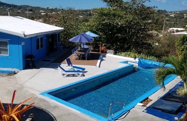 Private Home, A/C, Large Private Heated Pool, Ocean View, Outdoor Bar & Patio
