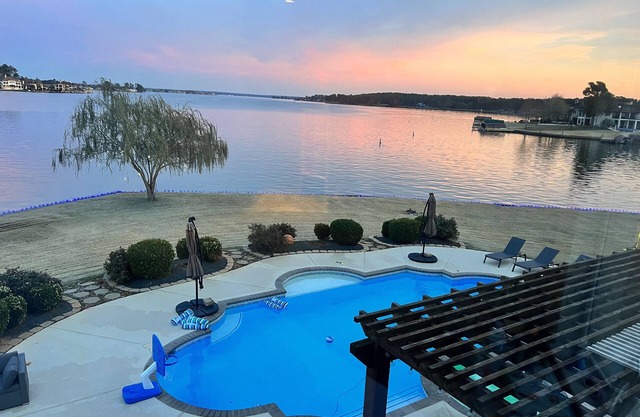 Private Lakeside Resort with Unobstructed views of Lake Conroe.