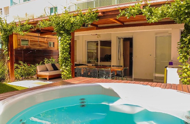 Qavi - Flat com Jacuzzi em Resort Beira Mar Cotovelo #InMare50