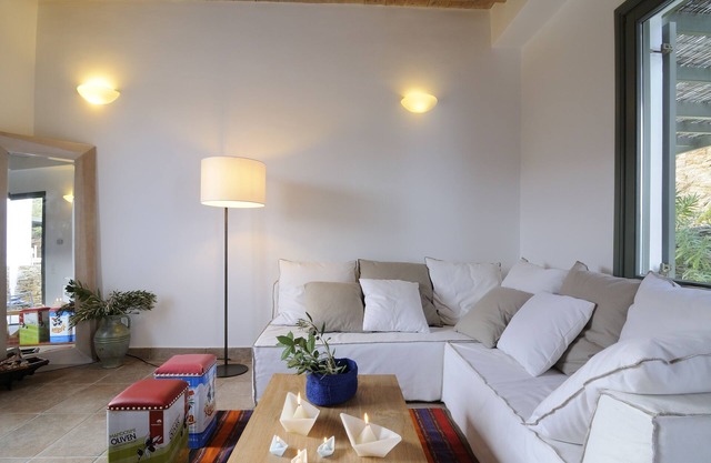 Residence with Side Sea View in Andros