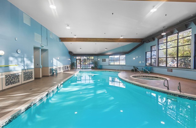Right across from the pool & hot-tub!
