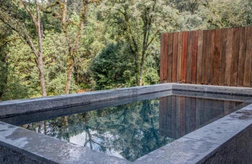 Riverside Haven Elegant House with Serene Forest