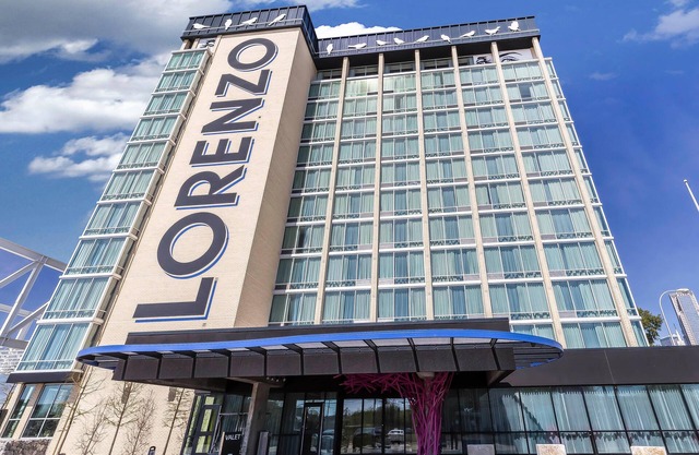 Roll-in Shower, ADA Features in Unique Art Centric Boutique Hotel