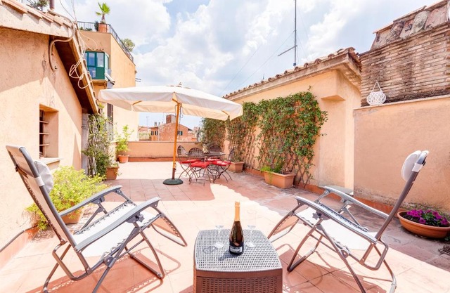 Romantic house with terrace