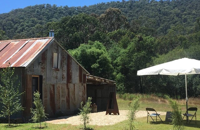 Rustic Barn on Ovens River with Bell Tent Retreat