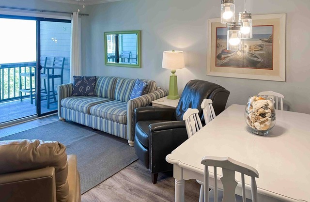 Second-Floor Condo in Oceanfront Location w/Shared Pool, Free WiFi, Water Views