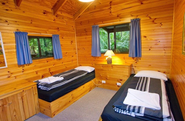 Self-contained timber cottage in the rainforest perfect for families.