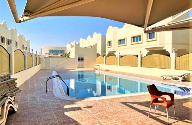 Serene Family villa with Pool near Khalifa Stadium
