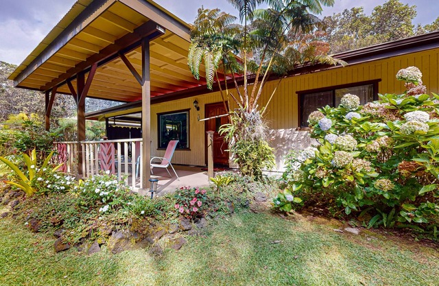 Serene home with enclosed nature walk, meditation spot, & gardens