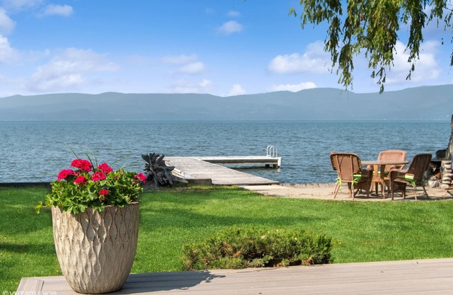 Serene Lakeside Cabin Retreat on Flathead Lake, Montana.
