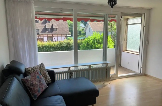 Simple apartment with idyllic view of the Rhine - 20 minutes' walk to Schaffhausen