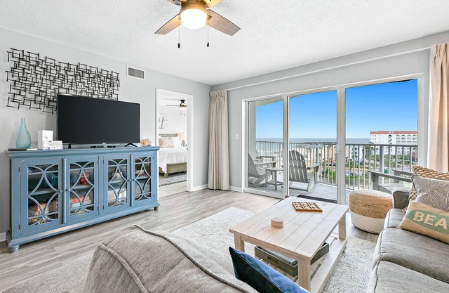 Sixth-Floor Condo w/Partial Ocean Views, Free WiFi, Balcony, Shared Pool, Tennis