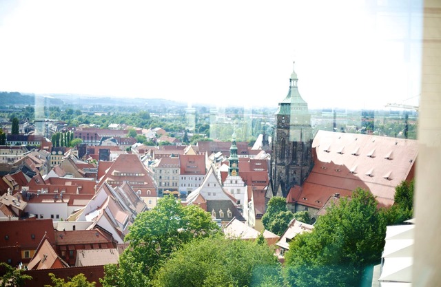 'Sonnenstein Castle' above the roofs of Pirna with a breathtaking view!