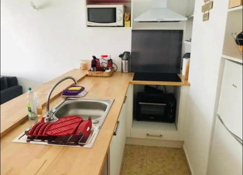 Spacieux 1 chambre avec baignoire balnéo