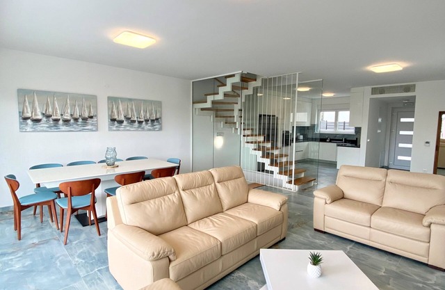 Spacious 4-Bedroom Rental with Sauna, WiFi, and A/C – Just 30m from the Beach