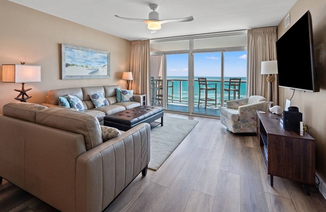 Spacious and stylish condo is perfect for a beach getaway full of adventure, relaxation, and fun.