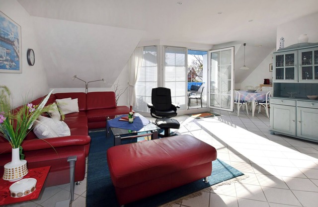 Spacious maisonette apartment in the Mühlenpark up to 4 p., WLAN, west loggia, washing machine