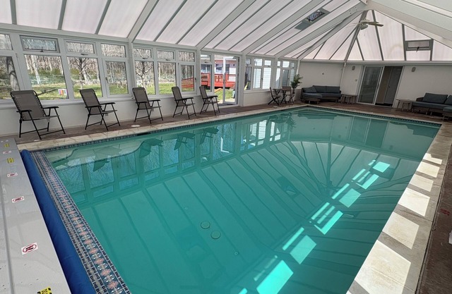 Spacious One-level House with Private Heated Indoor Pool for Family vacations
