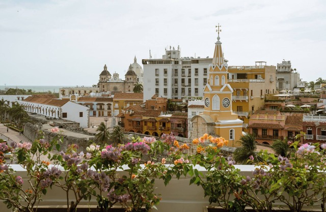 Spectacular views of Cartagena Clock Tower, terrace, jacuzzi, WiFi, AC