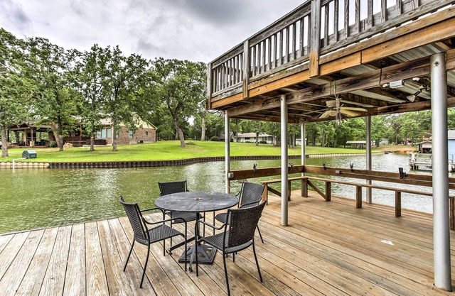 Star Harbor Lake House w/Dock, Deck & 2 Boat Lifts