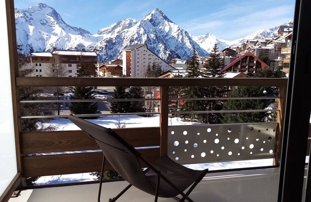 Studio cabin apartment, 32 M2, center of the resort, ski in/ski out