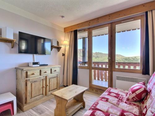 Studio cabine confortable avec balcon au pied des pistes - FR-1-455-163