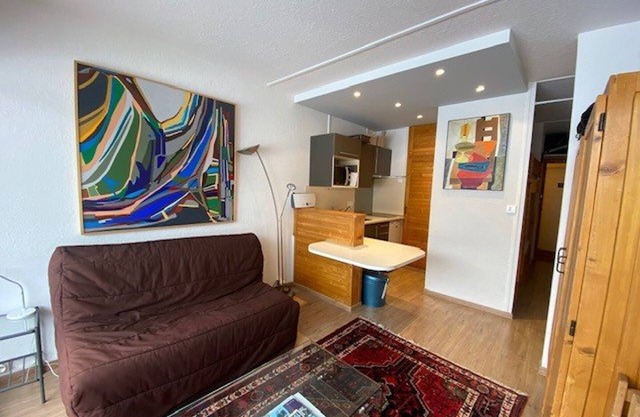 Studio for 4 with balcony, direct access to slopes, elevator