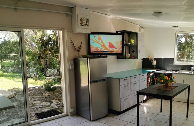 Studio, under olive trees in the Bonifacian countryside