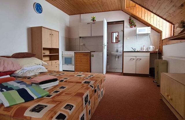 Studio with private garden and indoor pool