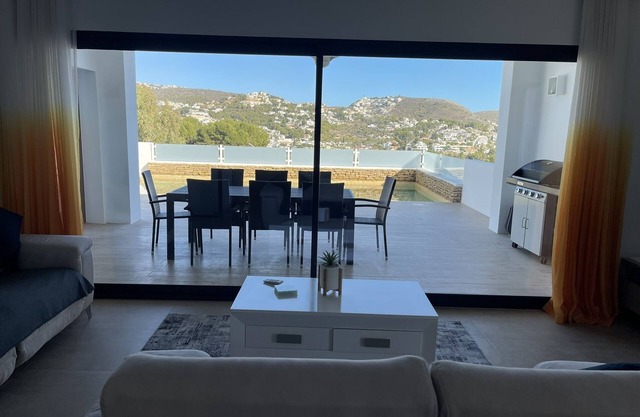 Stunning villa with magnificent sea views and views across Moraira.