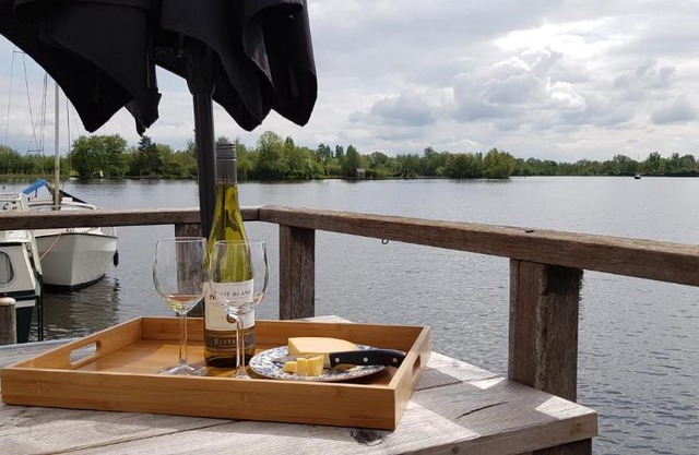 Stylish houseboat with sauna and great view