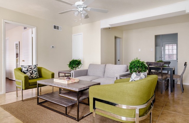 Stylish pad with patio and trail access