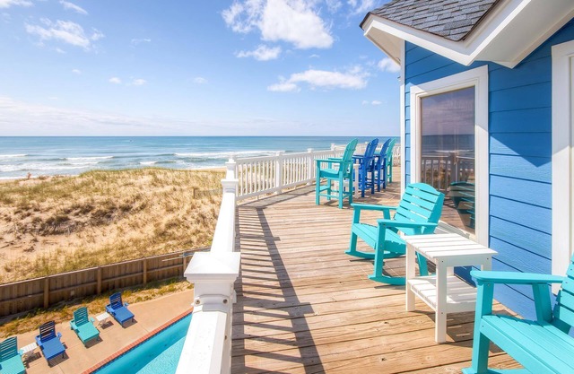 SUMMER SAVINGS- Oceanfront w Pool, Hot Tub, Elevator, Game Rm, Easy Beach Access