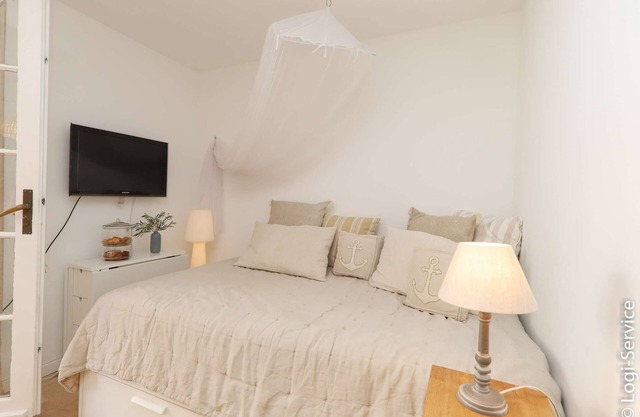 Superb renovated 2-room apartment with garden et mooring