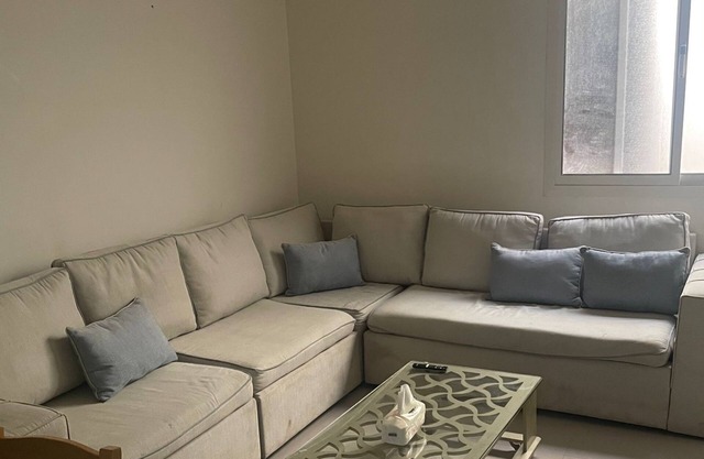 The apartment is in a beautiful area. living room, bedroom,bathroom, kitchen.