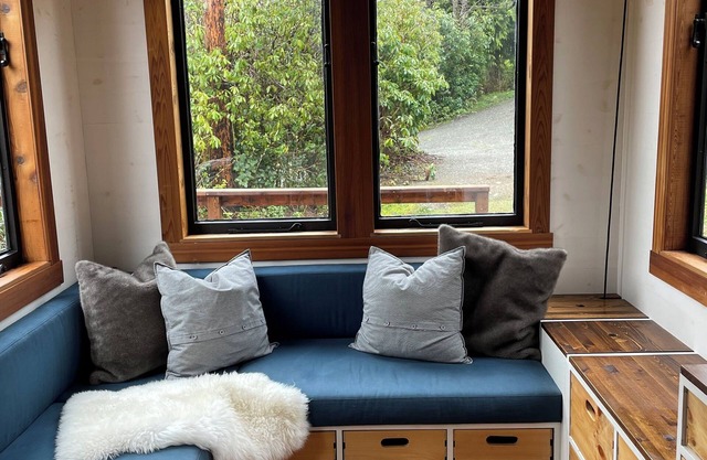 Tiny house with private hot tub